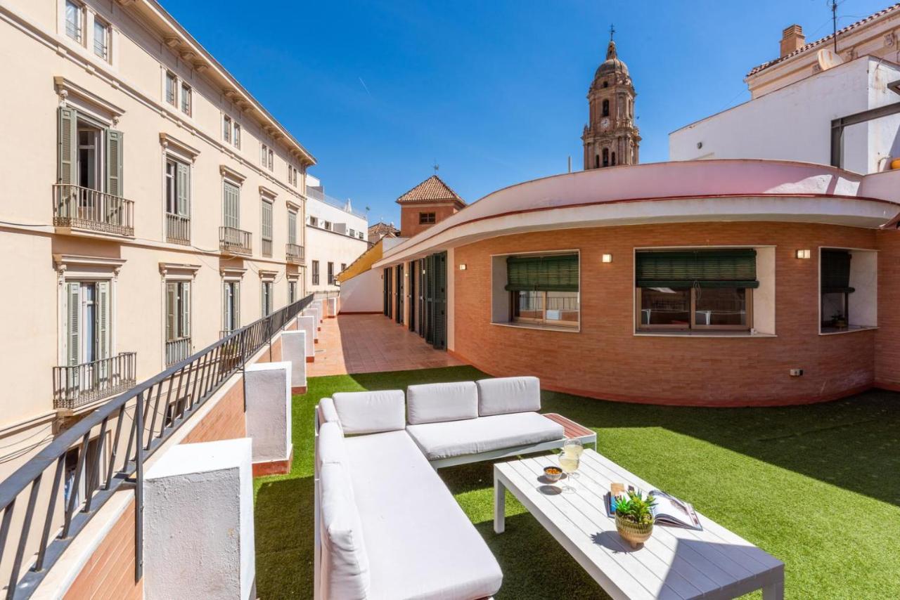 Gran Terraza Con Vistas A Calle Larios มาลากา ภายนอก รูปภาพ