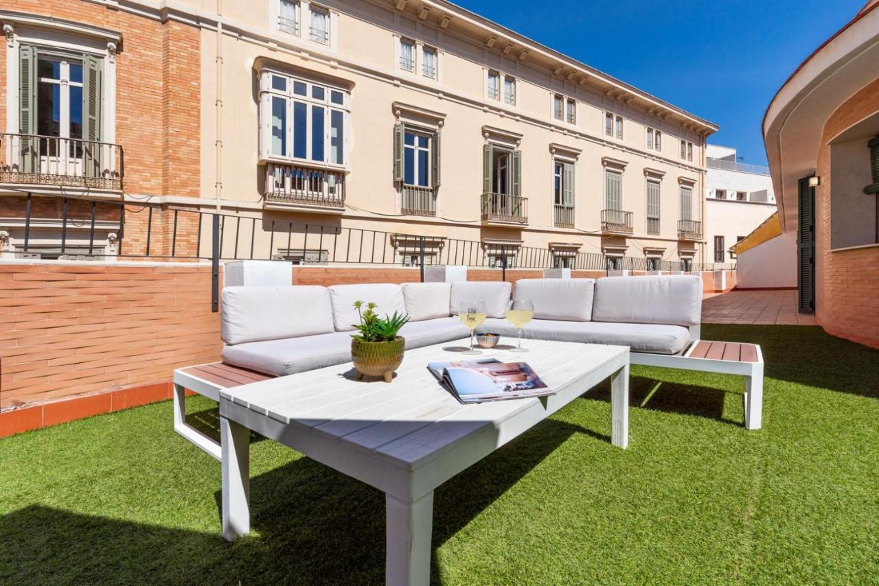 Gran Terraza Con Vistas A Calle Larios มาลากา ภายนอก รูปภาพ