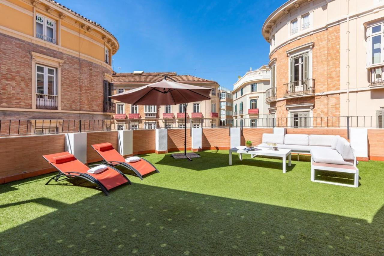 Gran Terraza Con Vistas A Calle Larios มาลากา ภายนอก รูปภาพ